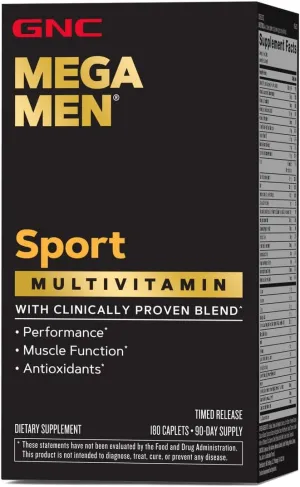 GNC Mega Men Sport Multivitamin 180 Count