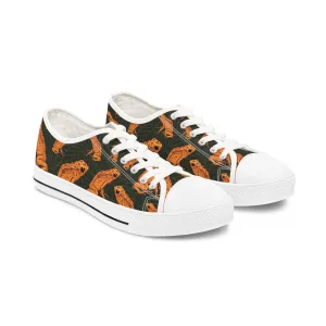 Golden Poison Dart Frog Women's Low Top Sneakers