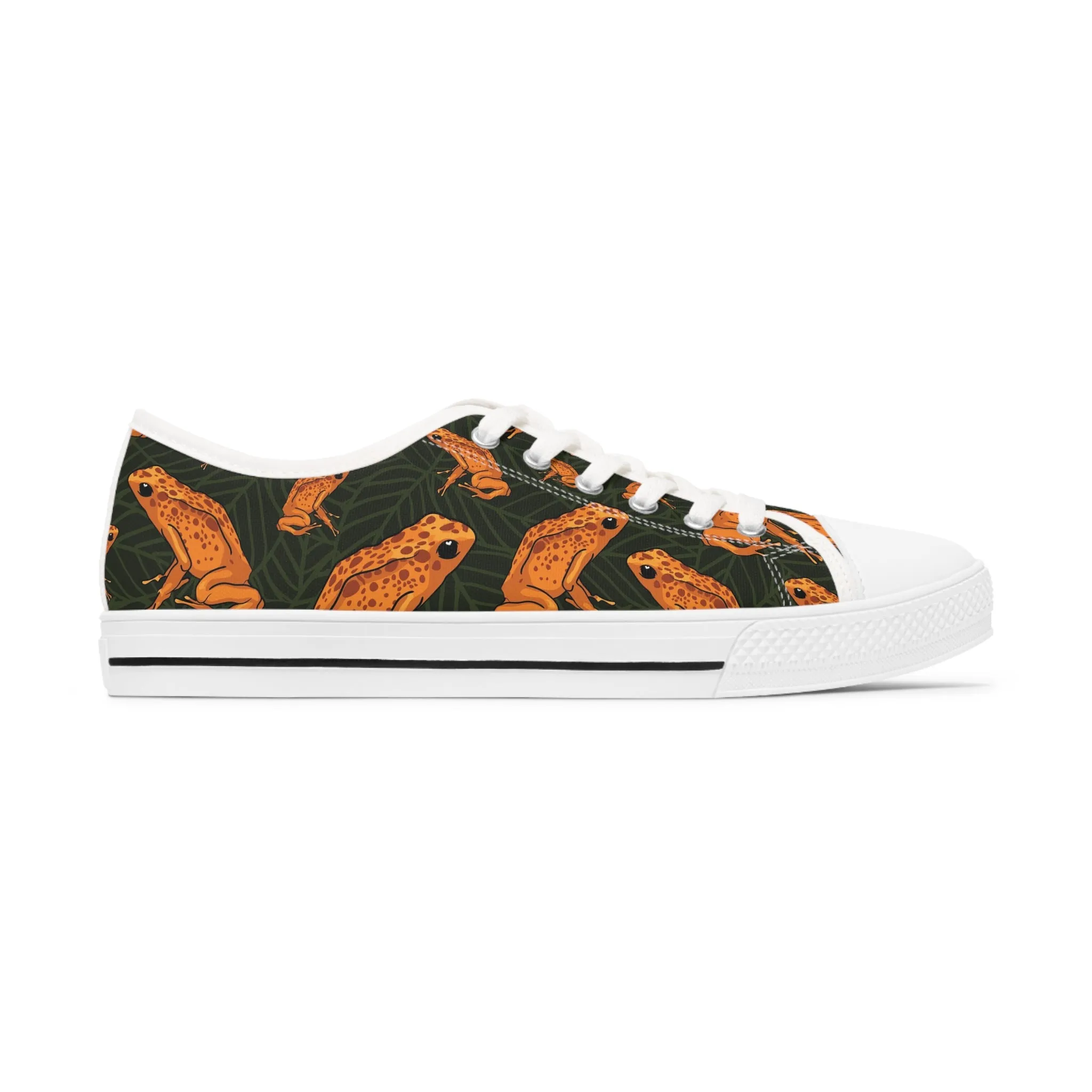 Golden Poison Dart Frog Women's Low Top Sneakers