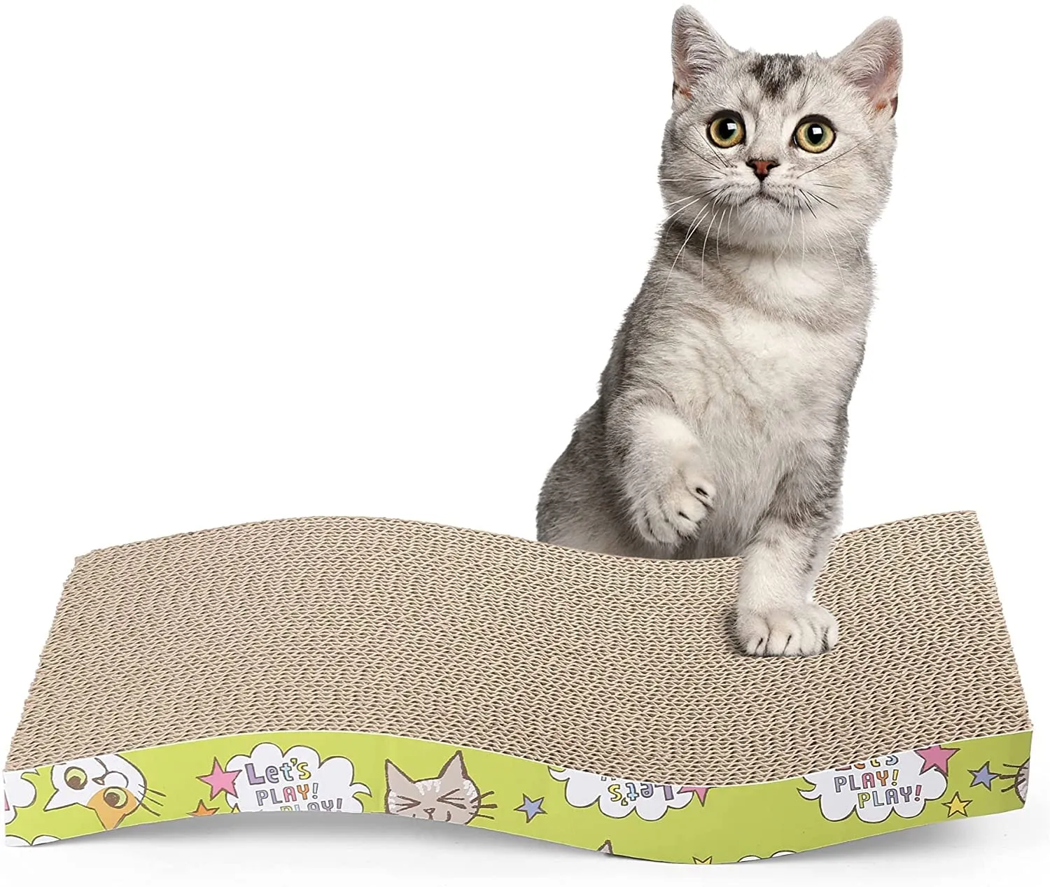 Goofy Tails Recycled Paper S-Shaped Cat Scratching Pad