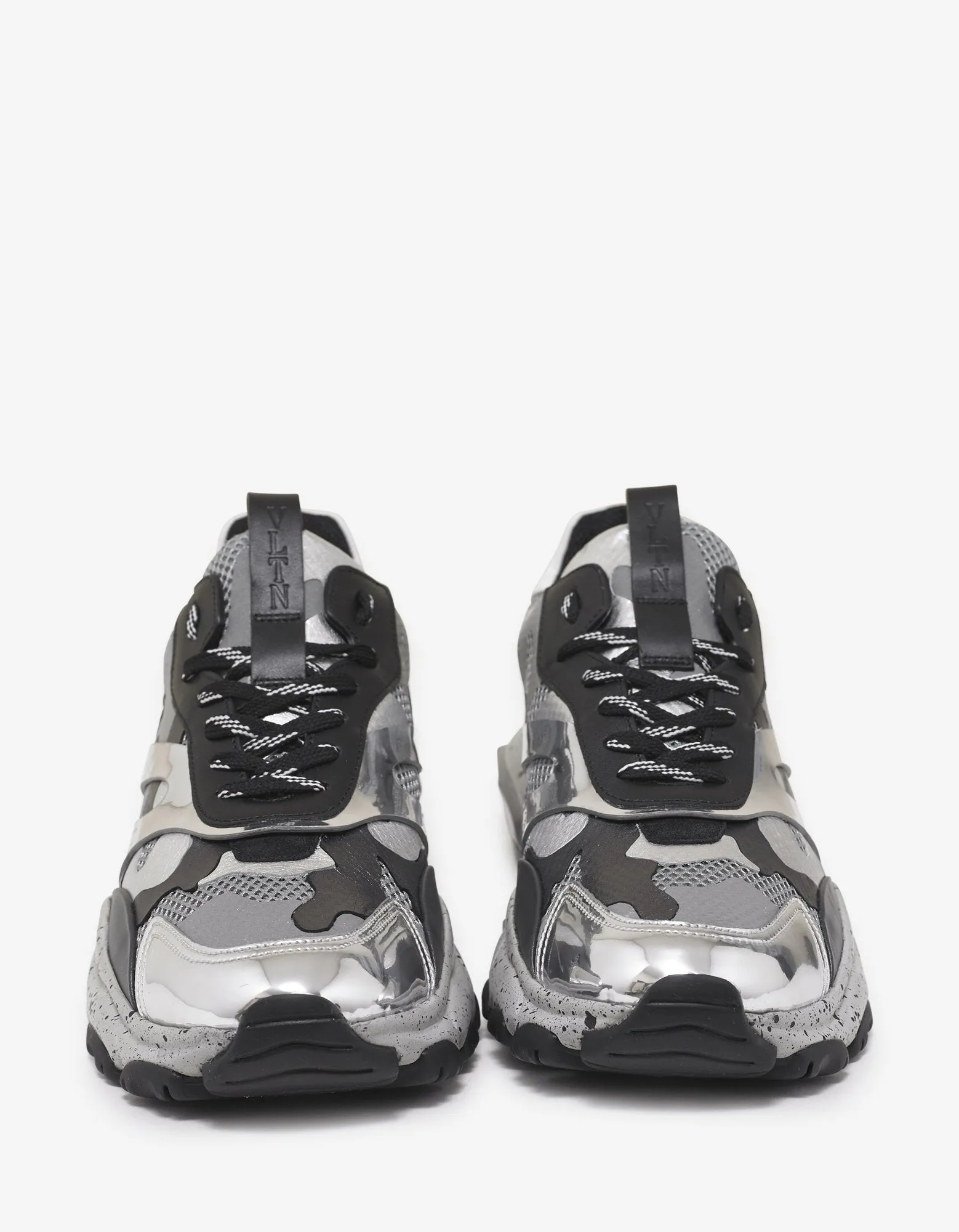 Grey & Silver Camo Bounce Trainers