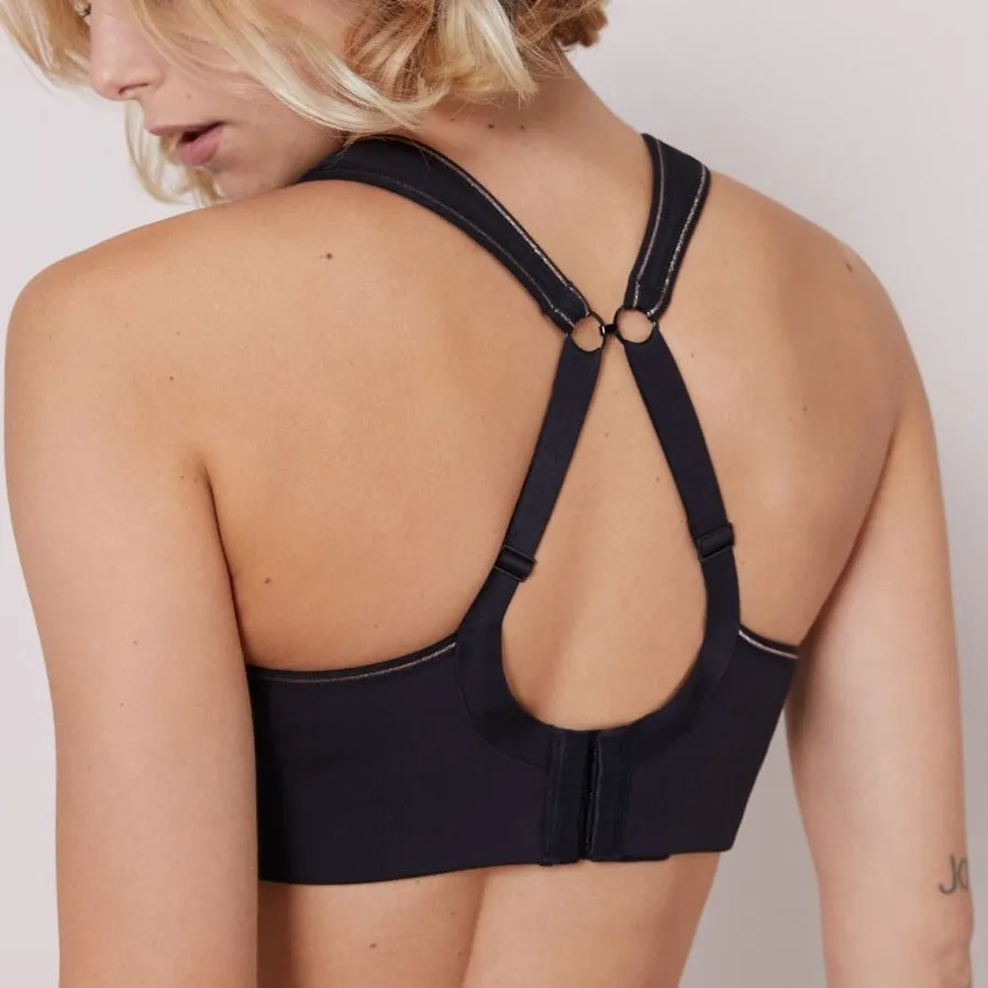 Harmony Underwire Sports Bra In Black - Simone Perele