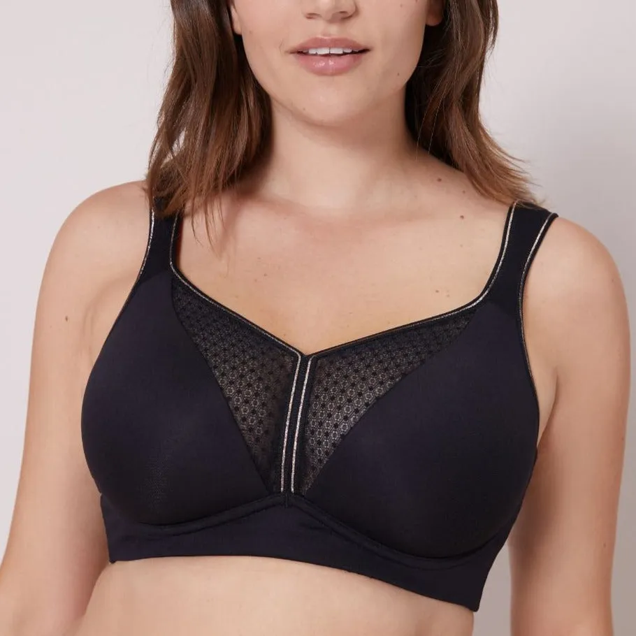 Harmony Underwire Sports Bra In Black - Simone Perele