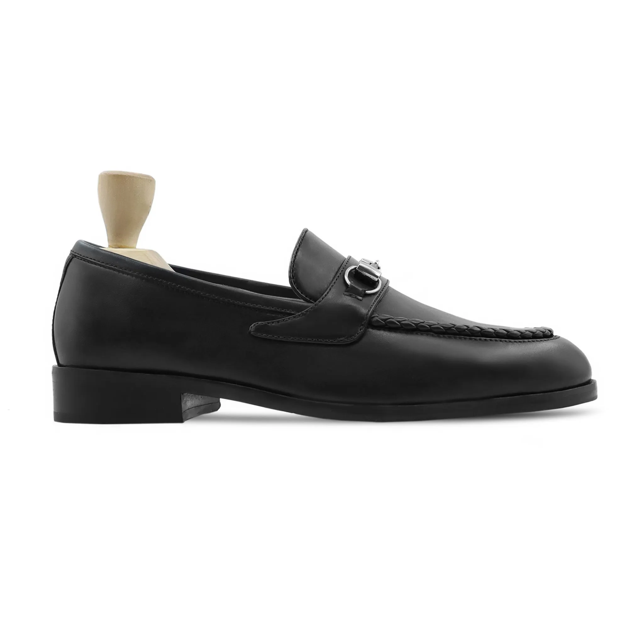 Hasson - Men's Black Calf Leather Loafer