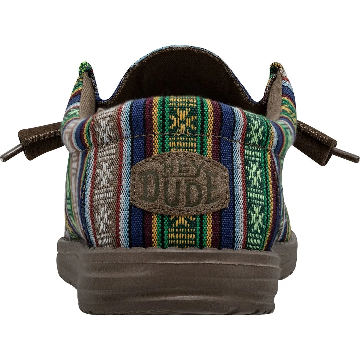 Hey Dude Wally Serape Blue Canyon Men's Slip On Organic Cotton Canvas Shoes