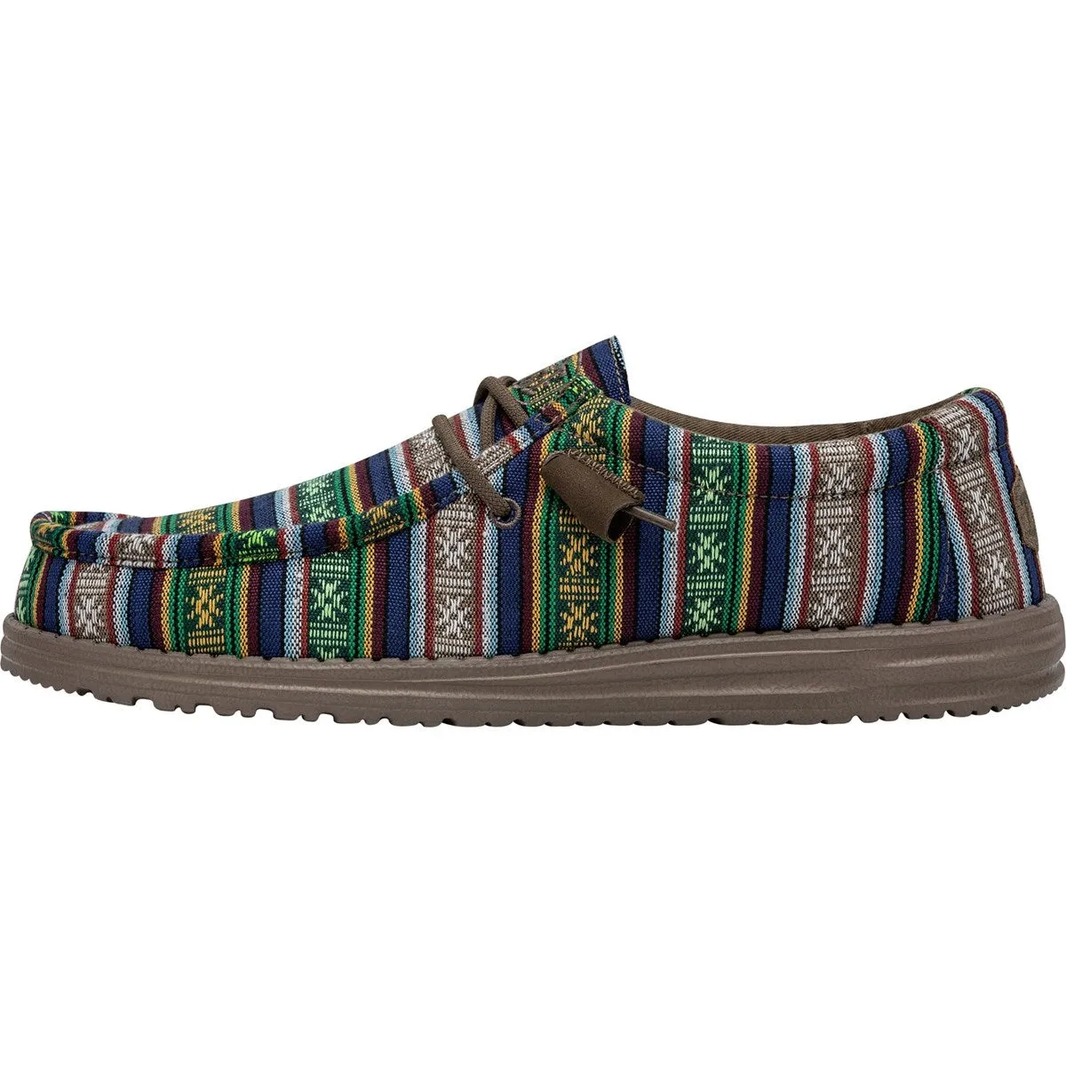 Hey Dude Wally Serape Blue Canyon Men's Slip On Organic Cotton Canvas Shoes