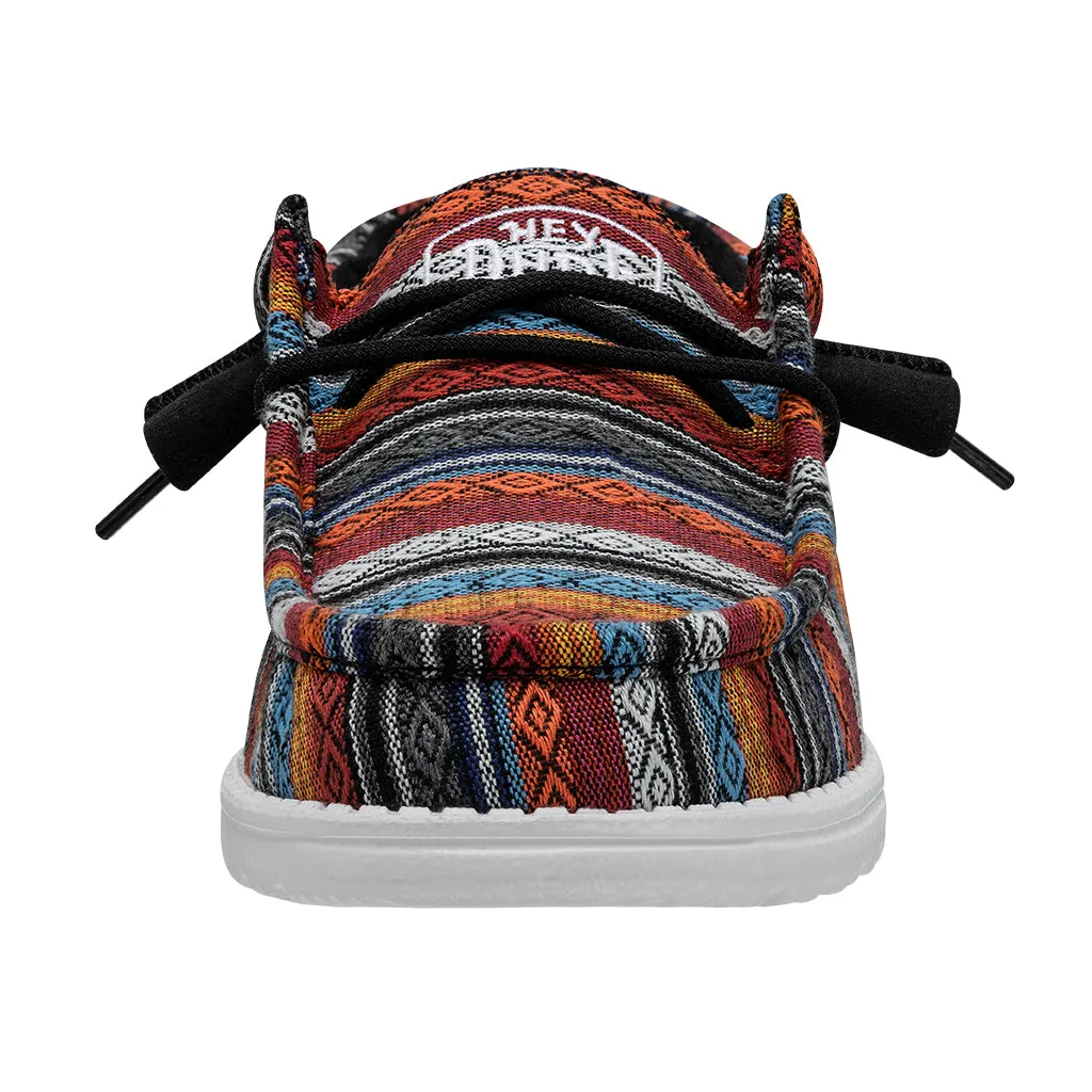 Hey Dude Wally Serape Desert Horizon Men's Slip On Organic Cotton Canvas Shoes