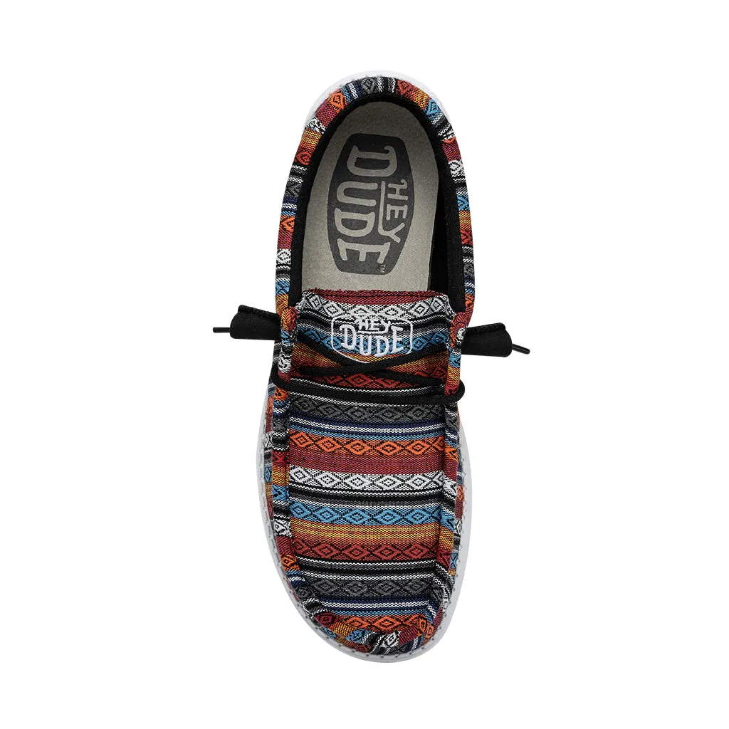 Hey Dude Wally Serape Desert Horizon Men's Slip On Organic Cotton Canvas Shoes