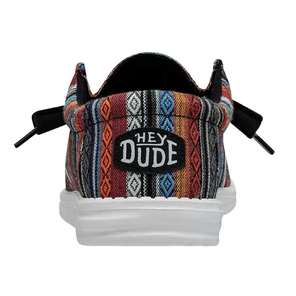 Hey Dude Wally Serape Desert Horizon Men's Slip On Organic Cotton Canvas Shoes