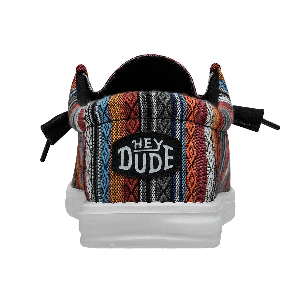 Hey Dude Wally Serape Desert Horizon Men's Slip On Organic Cotton Canvas Shoes