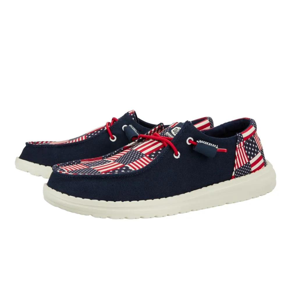 'Hey Dude' Women's Wendy Funk Americana - Navy / Red