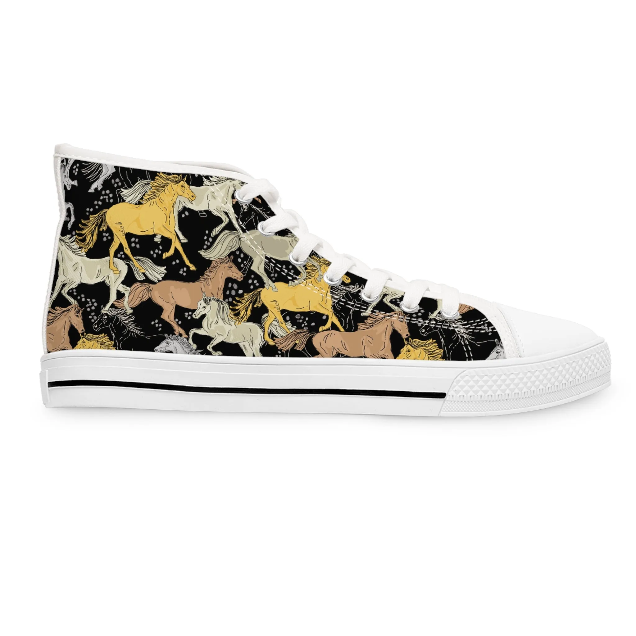 Horses Women's High Top Sneakers