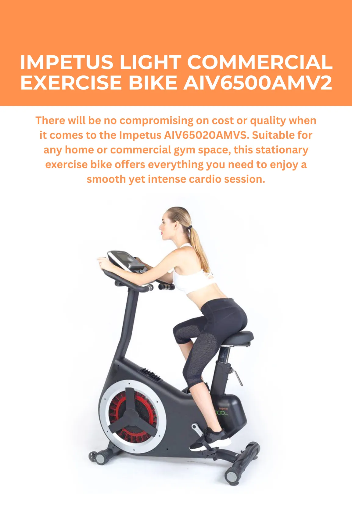 Impetus Light Commercial Exercise Bike AIV6500AMV2