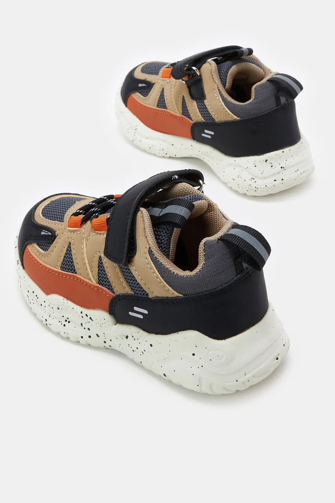 Infant Boys Multicolour Material Block Chunky Sneakers