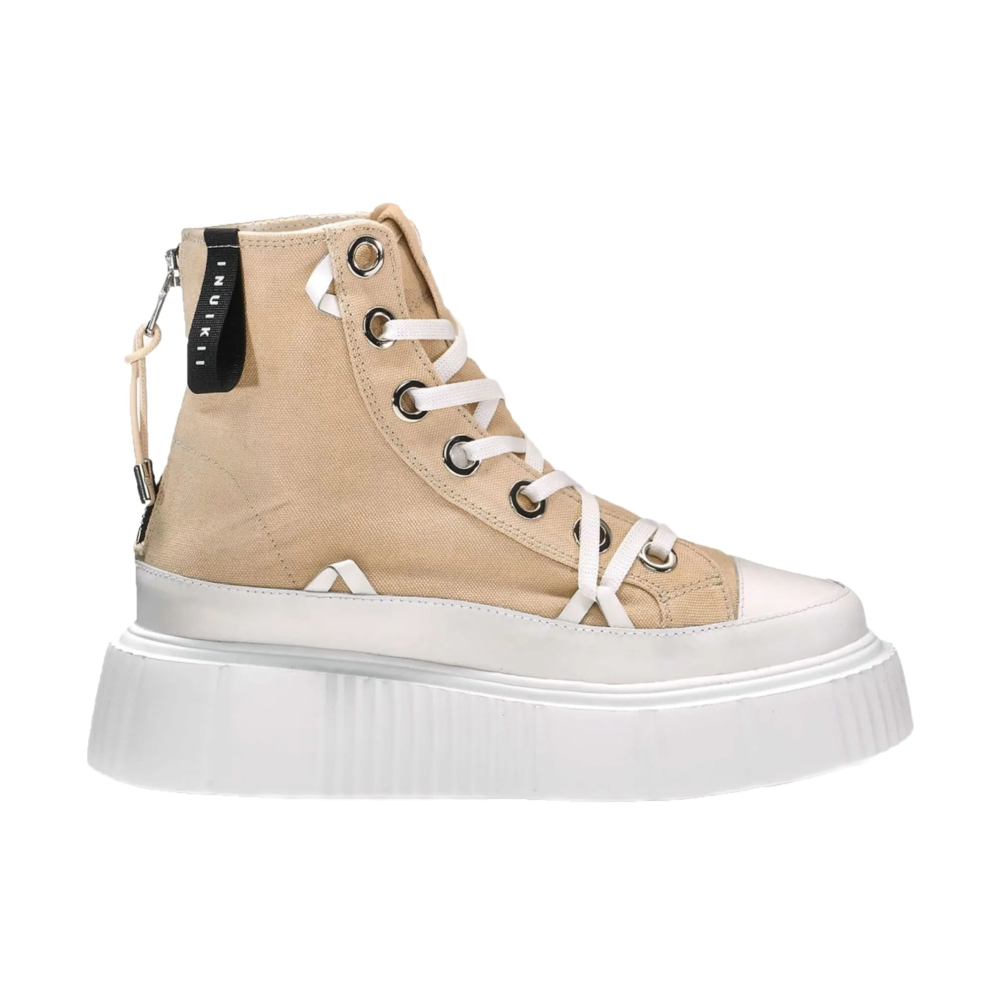 Inuikii Womens Matilda Canvas High Beige