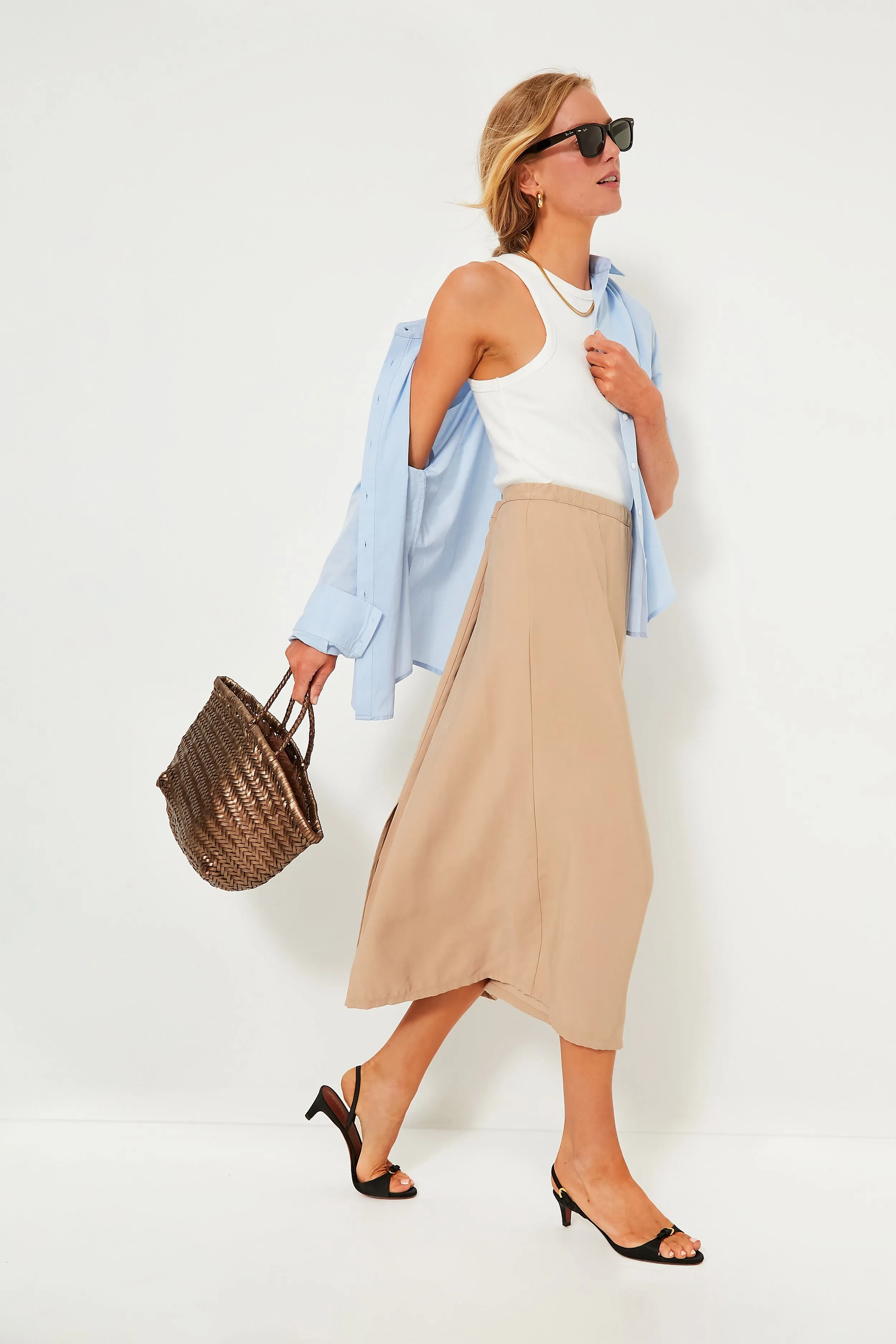 Khaki Keaton Skirt