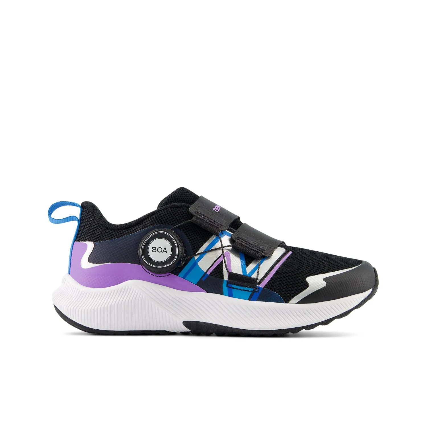 KIDS DYNASOFT REVEAL V4 PRESCHOOL - PW4 BLACK WITH PURPLE FADE AND SPICE BLUE