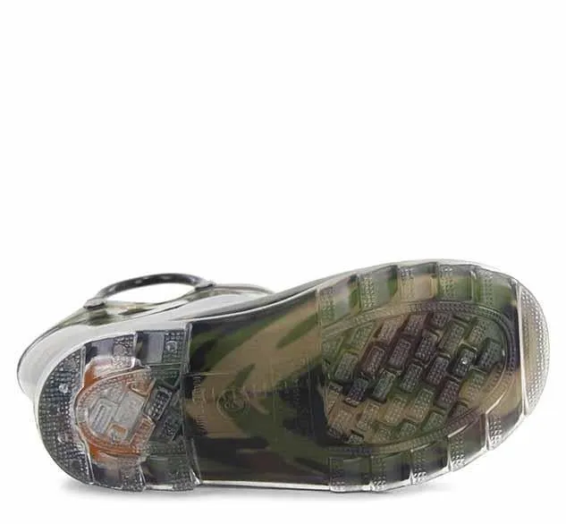 Kids Lighted Rain Boot - Camo