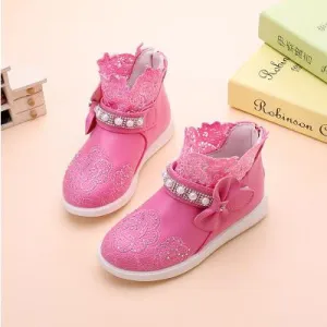 Kids party shoes spring 2016 lace hollow out shoes hot style children's fashion sweet princess elsa shoes infantis 453d