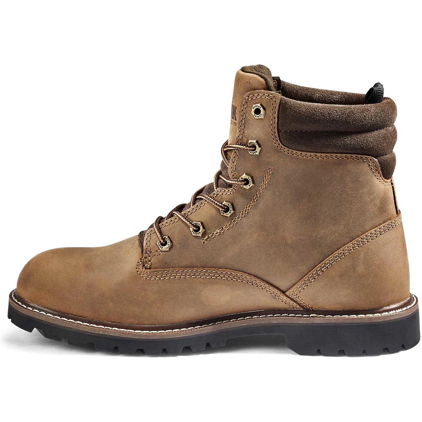 Kodiak Men's Mckinney 6" WP Slip Resist Safety Work Boot -Brown- 4TDQBN