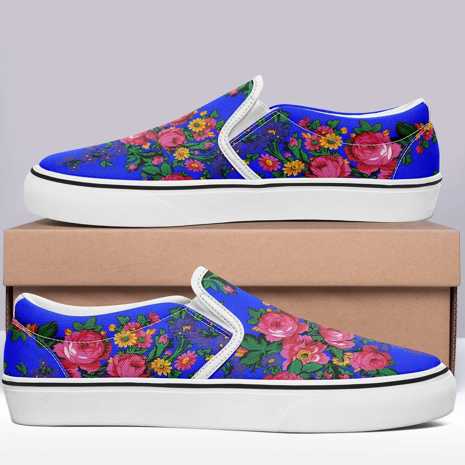 Kokum's Revenge Royal Otoyimm Kid's Canvas Slip On Shoes