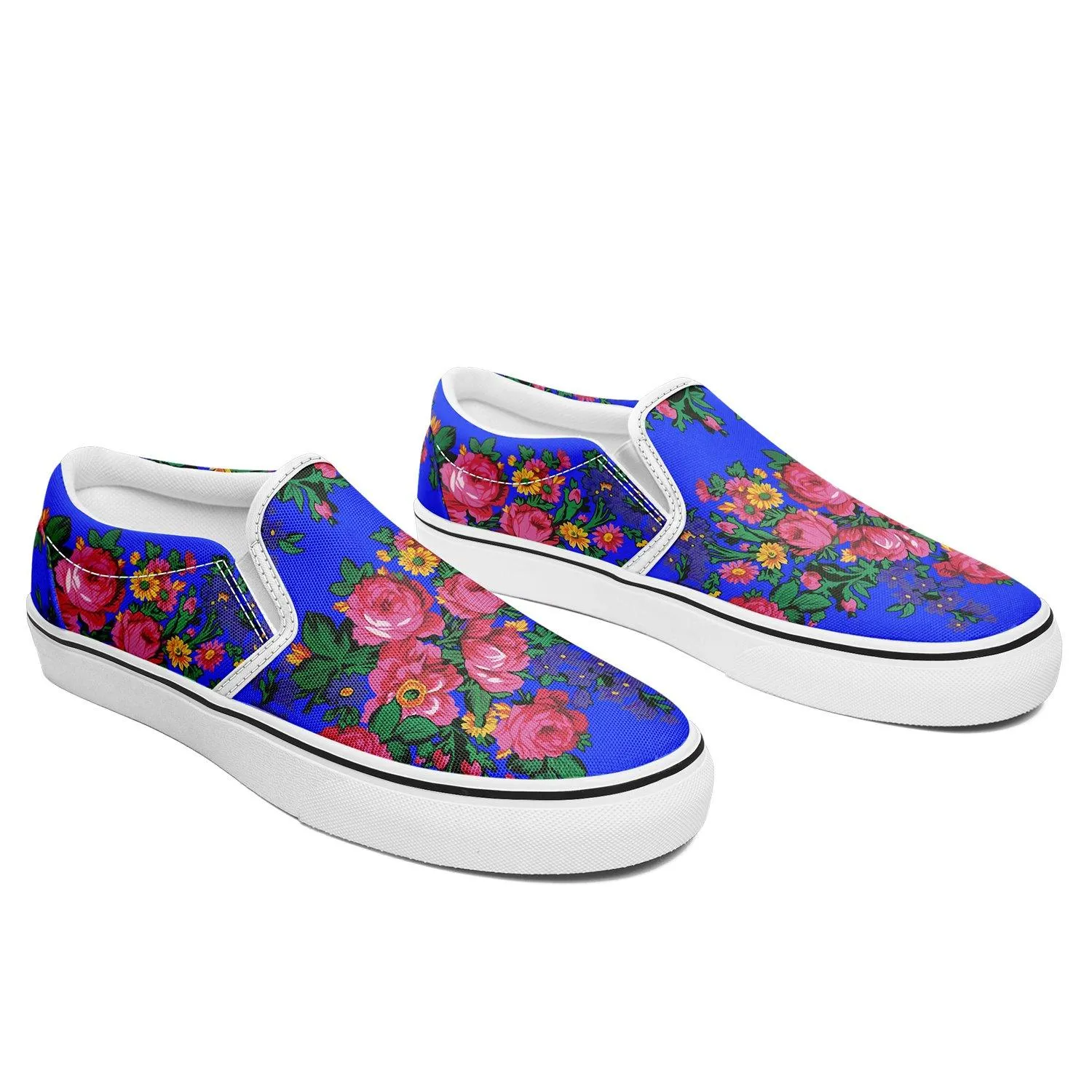 Kokum's Revenge Royal Otoyimm Kid's Canvas Slip On Shoes