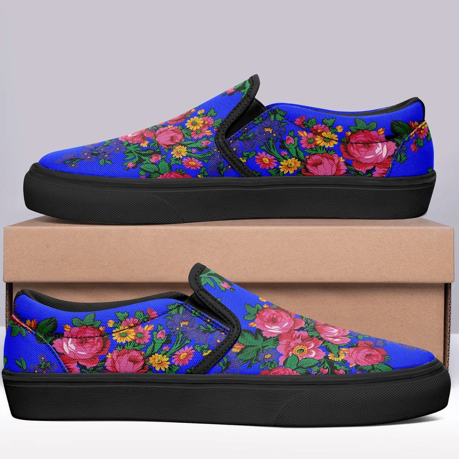 Kokum's Revenge Royal Otoyimm Kid's Canvas Slip On Shoes