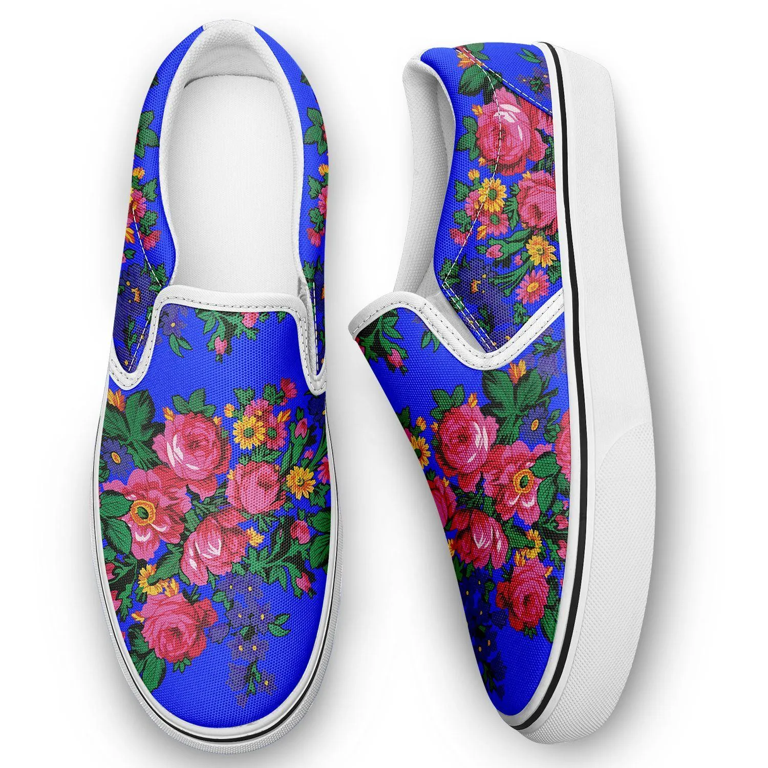 Kokum's Revenge Royal Otoyimm Kid's Canvas Slip On Shoes