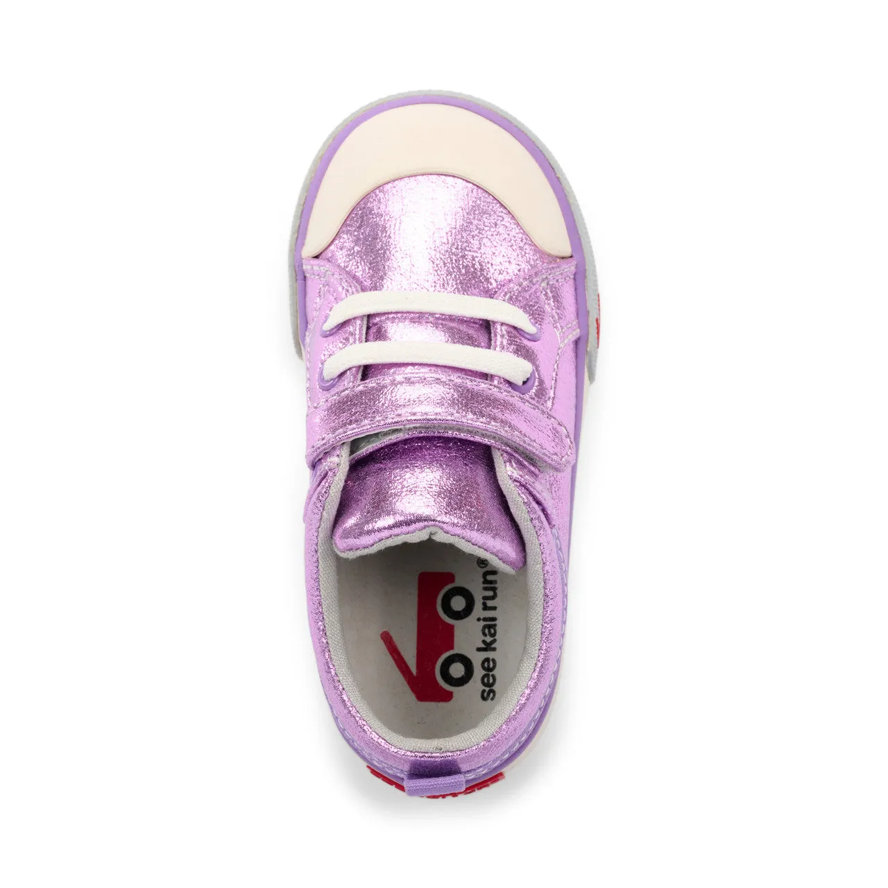 Kristin Kid's Canvas Sneaker - Purple Shimmer