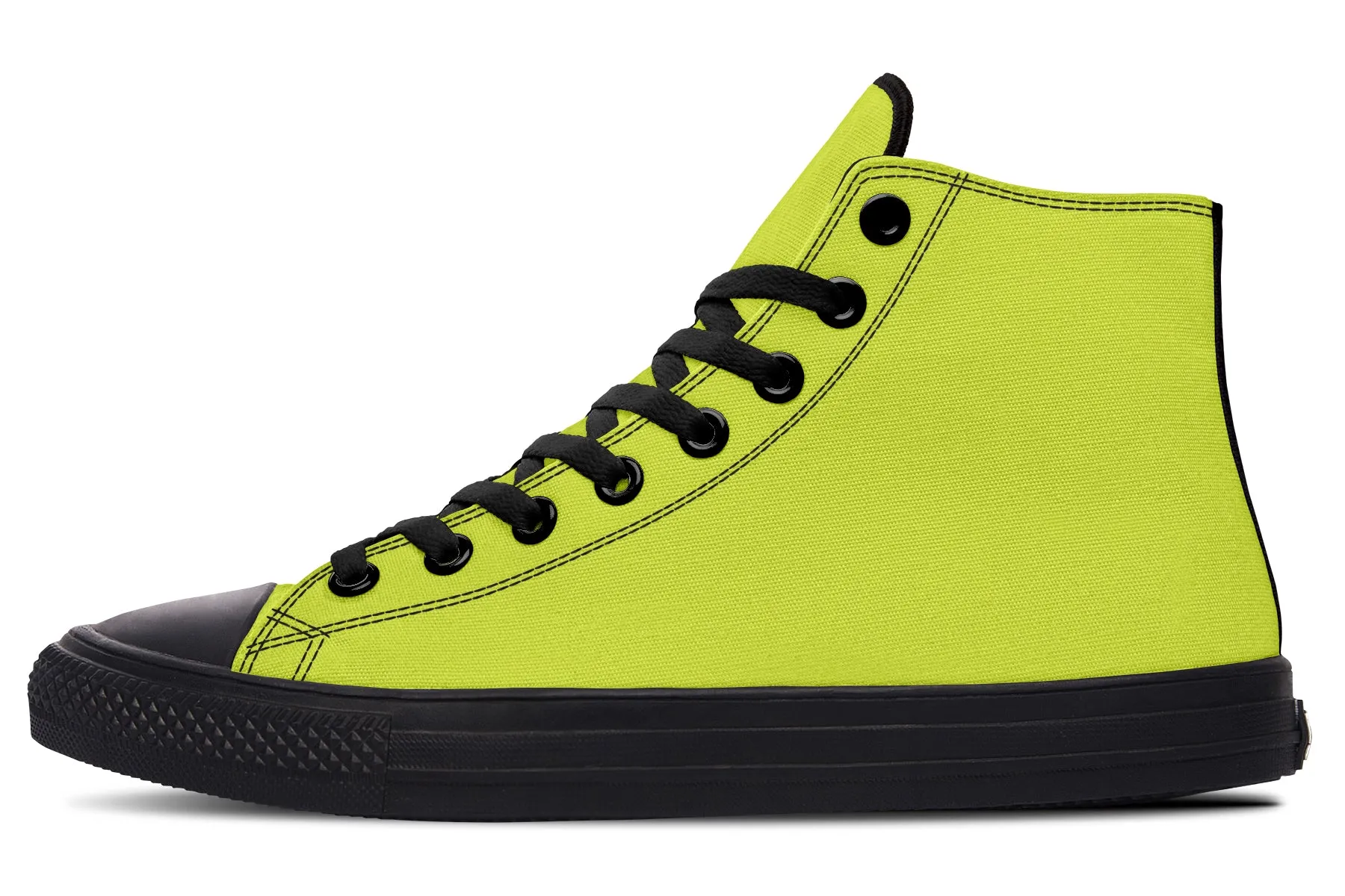 Lime Punch High Tops - Classic Premium Canvas Shoes with Comfortable and Durable Soles