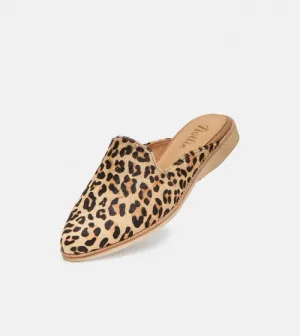 Madison Mule in Camel Leopard