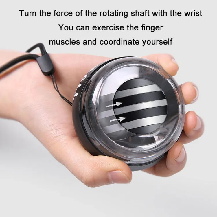 Magnetic Wrist Ball Gyro Training Decompression Fitness Device, Color: Metal With Light