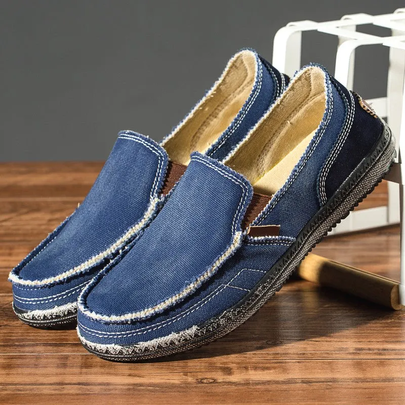 Man's cowboy dull polish stylish joker flat slip-on loafers