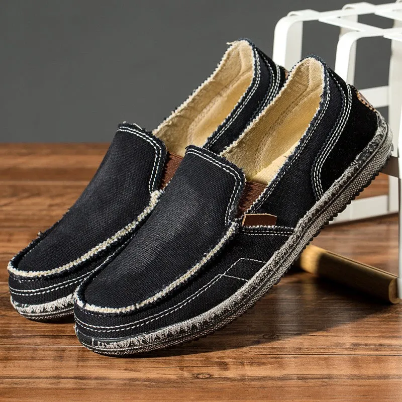 Man's cowboy dull polish stylish joker flat slip-on loafers