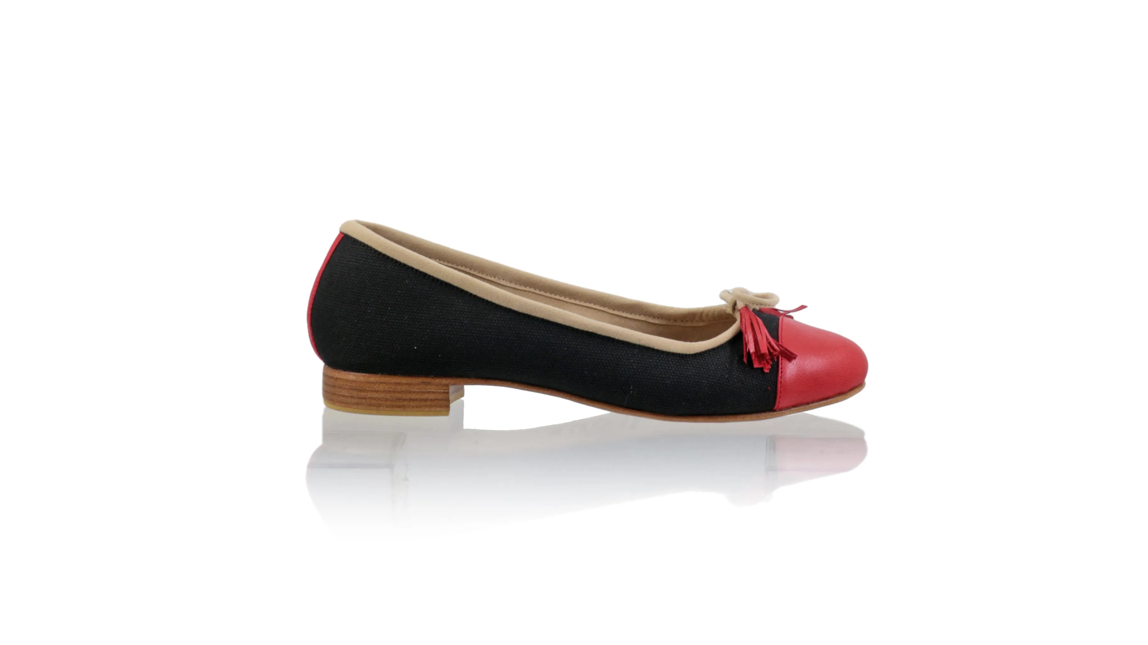 Marie 20mm Ballet -  Red & Black Canvas