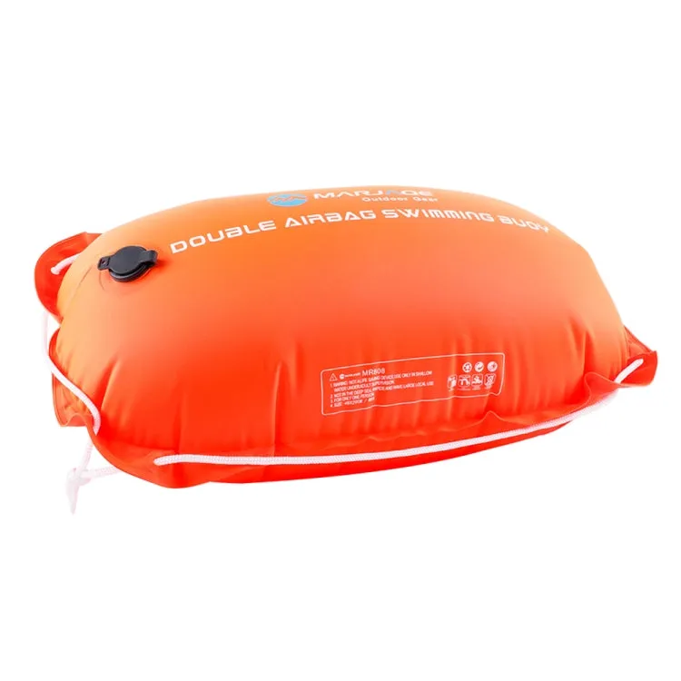 MARJAQE  Single Air Bag Safety Training Swimming Buoy with Waist Belt(Orange)