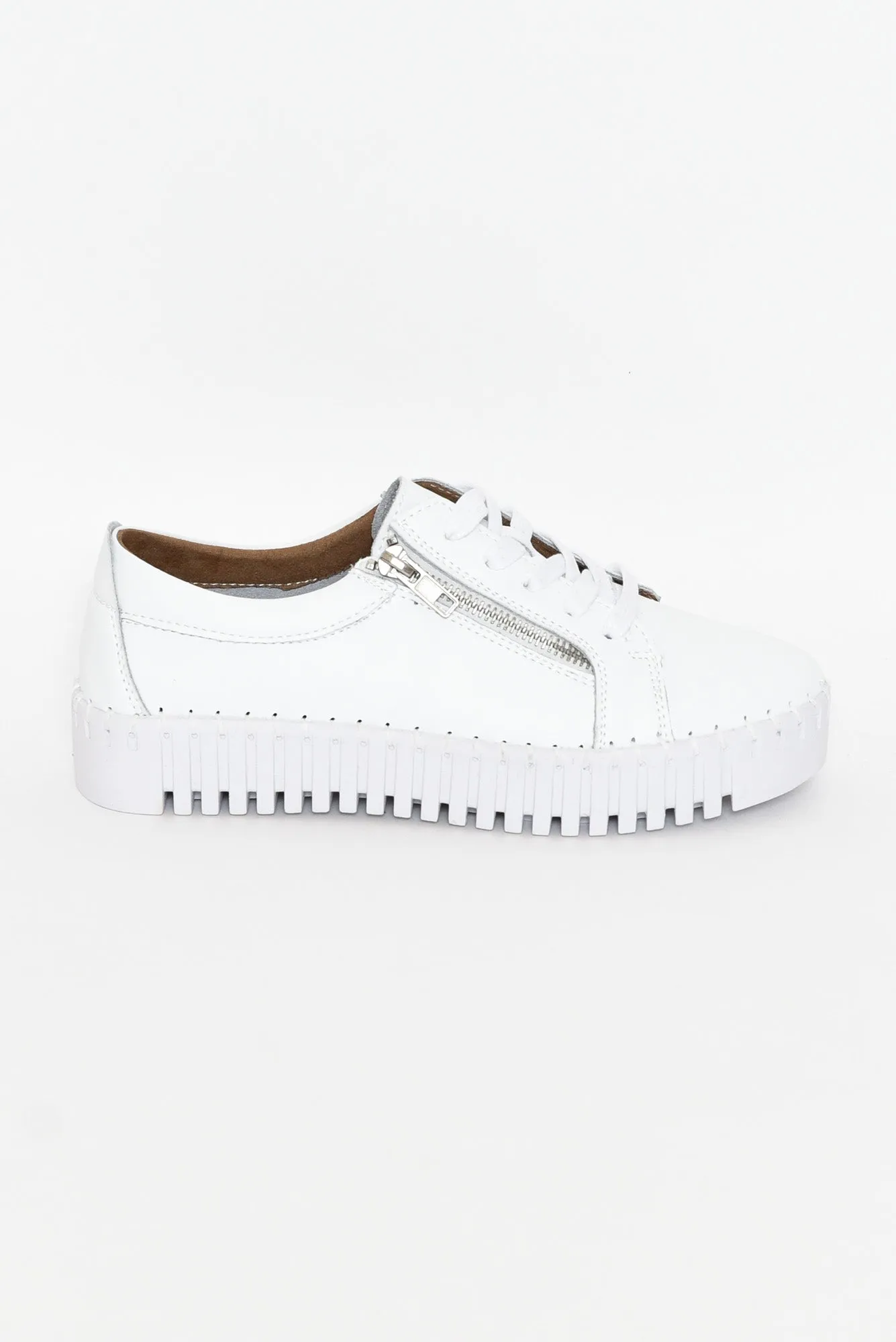 Medusa White Platform Sneaker