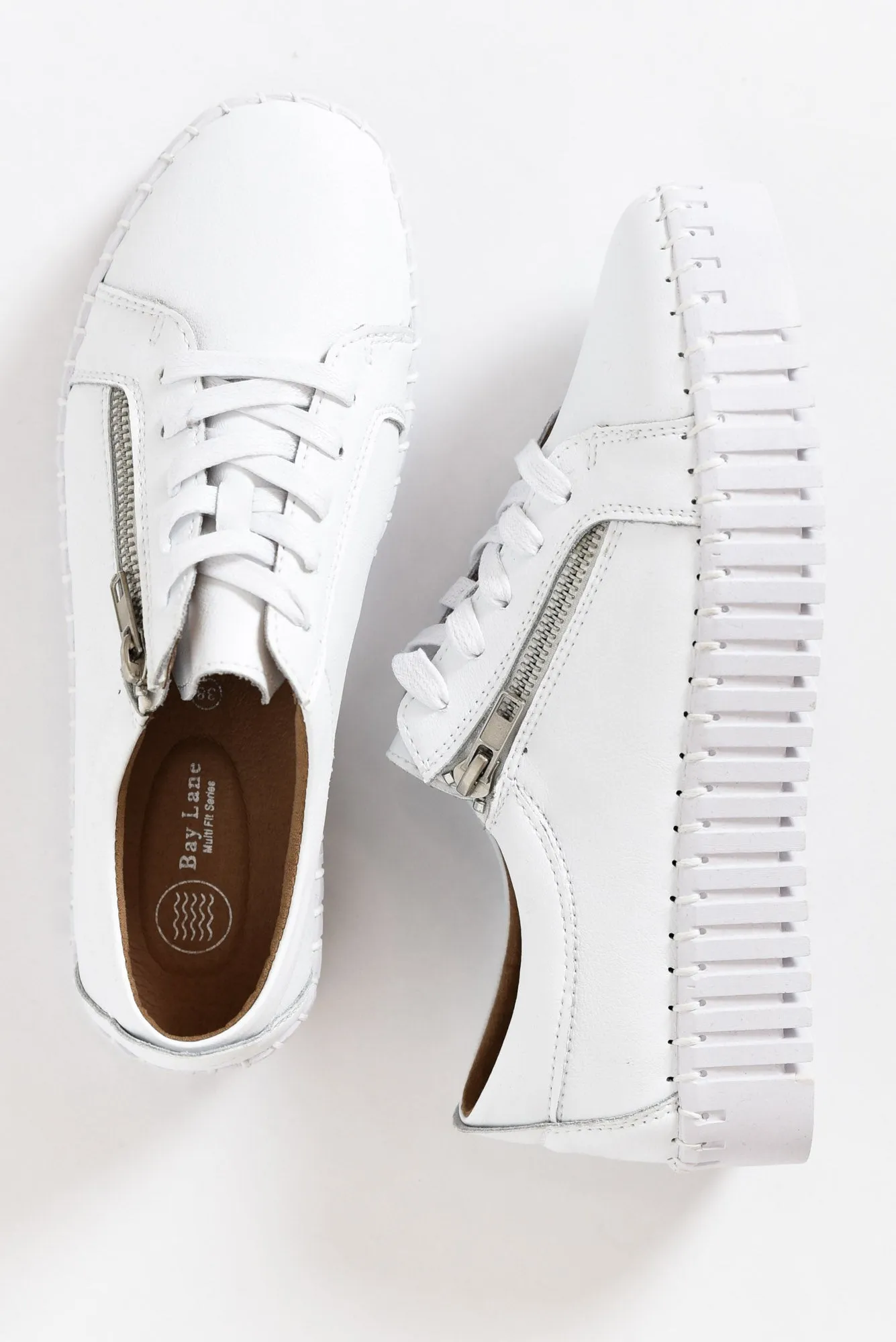 Medusa White Platform Sneaker