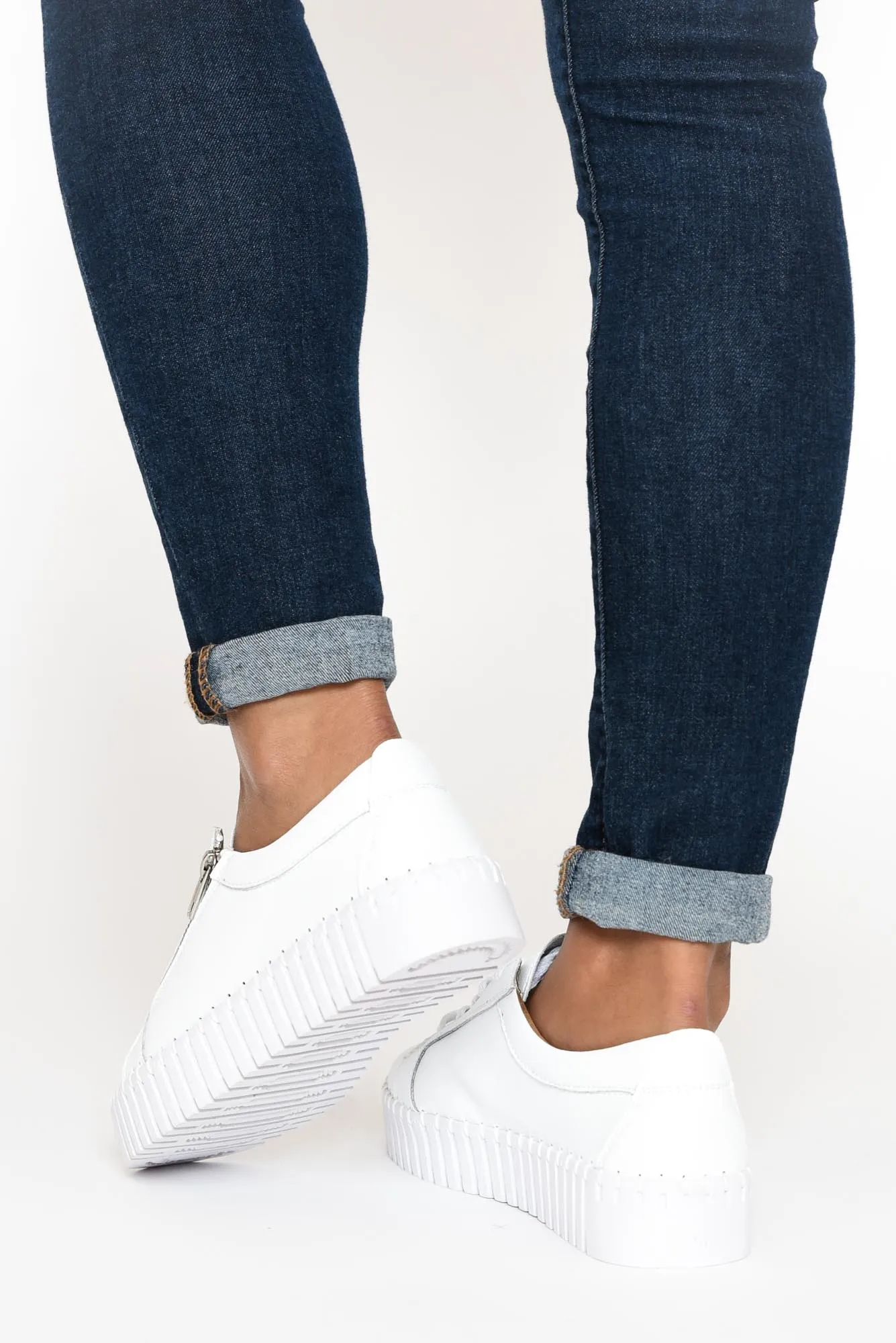 Medusa White Platform Sneaker