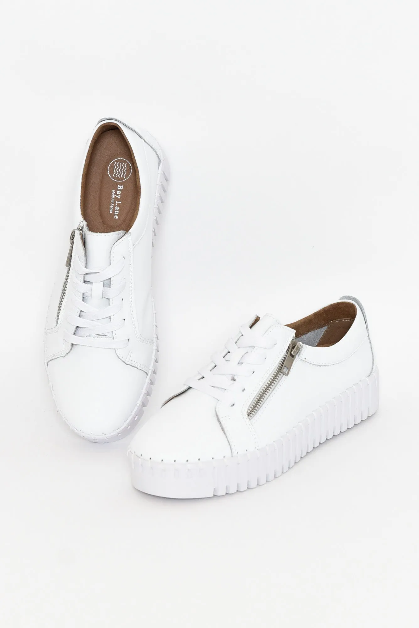 Medusa White Platform Sneaker