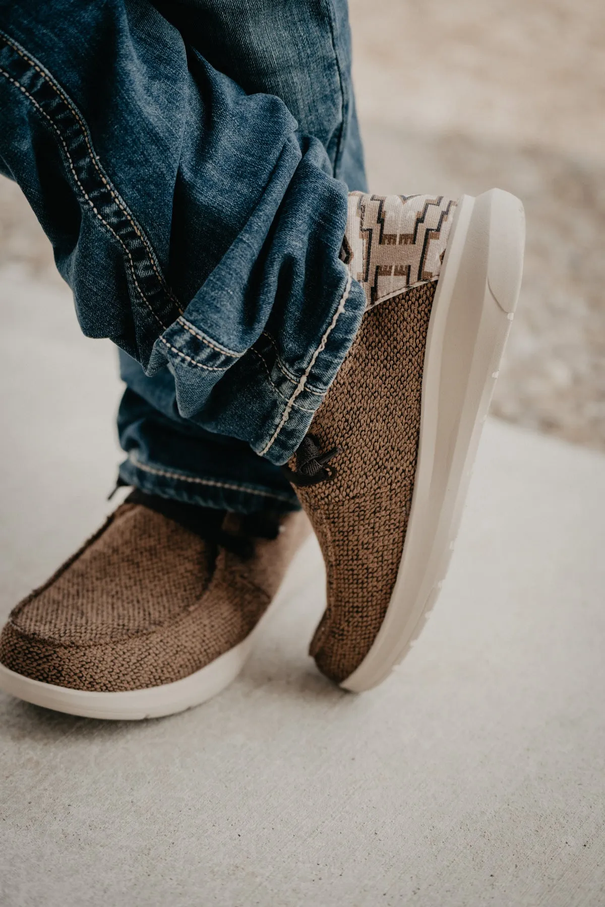 Men's Heathered Brown Canvas Hilo Casual Shoes (D & EE Widths)