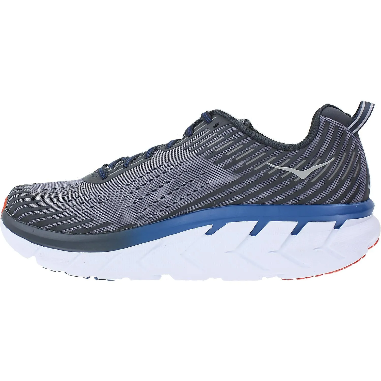 Men's Hoka One One Clifton 5 Frost Gray/Ebony Mesh