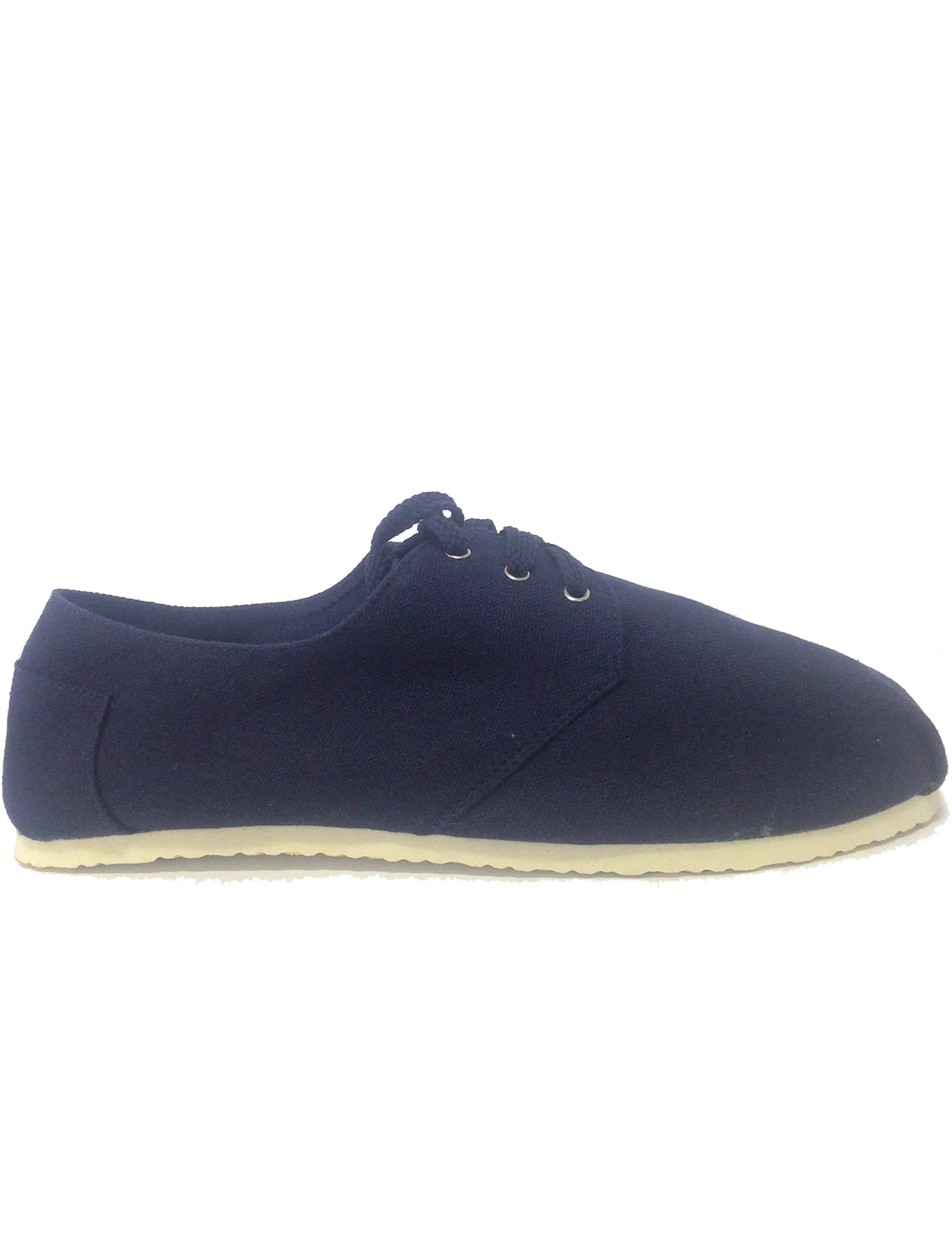 Mens Jonas Lace Up Canvas Plimsolls in Navy