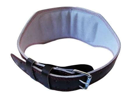 MORGAN PLATINUM 15CM WIDE LEATHER WEIGHT LIFTING BELT