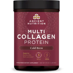 Multi Collagen Protein Cold Brew 40 serv By Ancient Nutrition