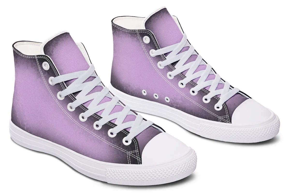 Mystic Dusk High Tops - Classic Premium Canvas Shoes with Comfortable and Durable Soles