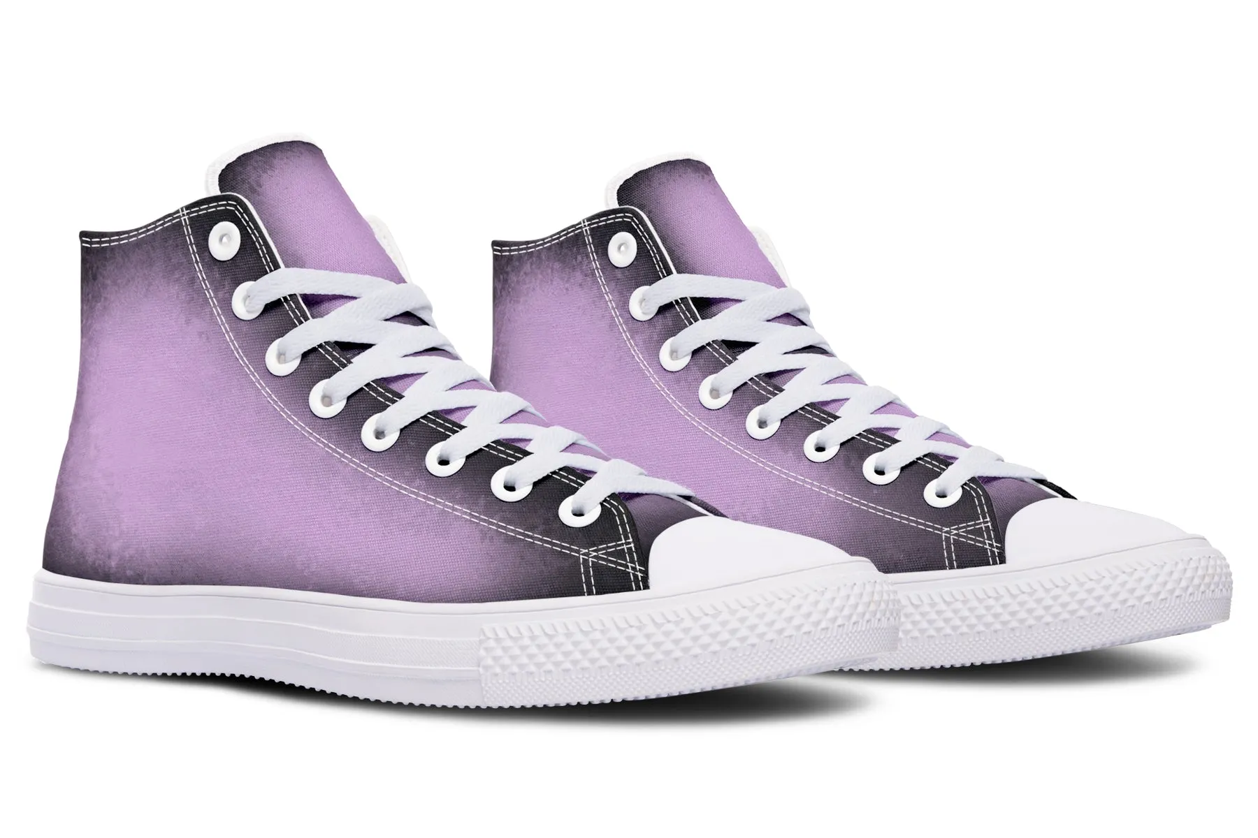 Mystic Dusk High Tops - Classic Premium Canvas Shoes with Comfortable and Durable Soles