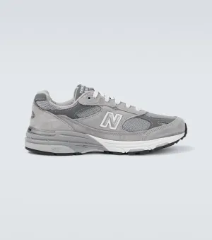 New Balance Made in USA 993 Leather Sneaker, Gray