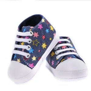 New High quality baby shoes girls boys 2016 fashion rainbow canvas shoes soft prewalkers casual baby shoes WY-01