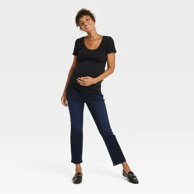 New - Over Belly Ankle Bootcut Maternity Pants - Isabel Maternity by Ingrid & Isabel